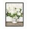 Stupell Industries White Florals in Antique Milk Pitcher with Black Frame Wall Accent